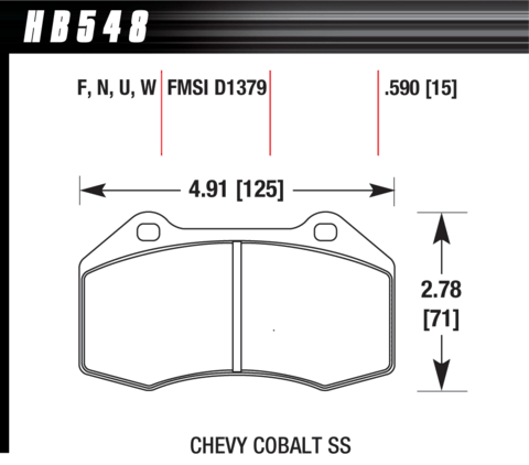 Hawk Brake Pad - ER-1 - HB548D.510