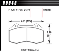 Hawk Brake Pad - ER-1 - HB548D.510