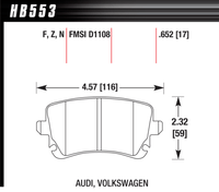 Hawk Brake Pad - Performance Ceramic - HB553Z.652