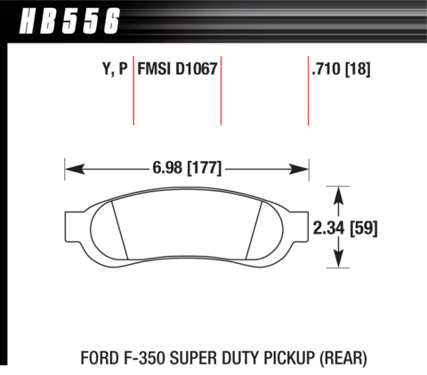 Hawk Brake Pad - Super Duty - HB556P.710