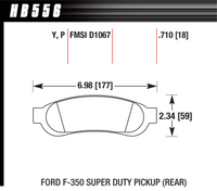 Hawk Brake Pad - Super Duty - HB556P.710