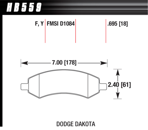 Hawk Brake Pad - Super Duty - HB559P.695