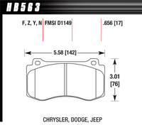 Hawk Brake Pad - Performance Ceramic - HB563Z.656