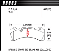 Hawk Brake Pad - Blue 9012 (17 mm) - HB582E.660