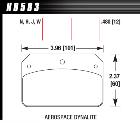 Hawk Brake Pad - HP Plus - HB583N.480