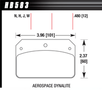 Hawk Brake Pad - DR-97 (12 mm) - HB583J.480