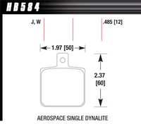 Brake Pad - DTC-30 (12 mm) - HB584W.485