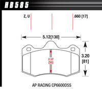 Hawk Brake Pad - ER-1 - HB585D.660