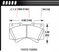 Hawk Brake Pad - Performance Ceramic - HB589Z.704