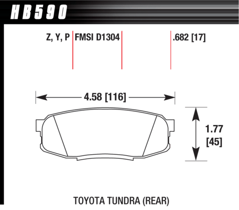 Hawk Brake Pad - Super Duty - HB590P.682