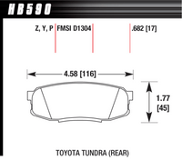 Hawk Brake Pad - Super Duty - HB590P.682