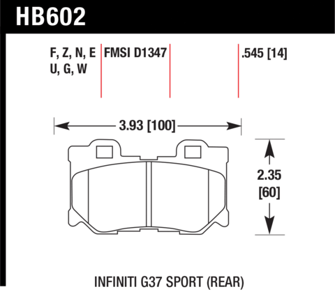 Hawk Brake Pad - ER-1 - HB602D.545