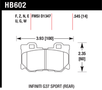 Hawk Brake Pad - ER-1 - HB602D.545