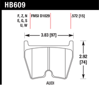 Hawk Brake Pad - HP Plus - HB609N.572