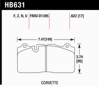Hawk Brake Pad - HPS - HB631F.622
