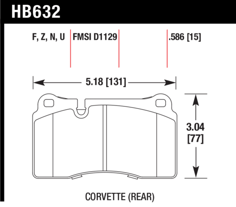 Hawk Brake Pad - LTS - HB632Y.586