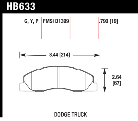 Hawk Brake Pad - Super Duty - HB633P.790