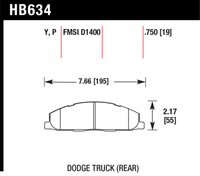Hawk Brake Pad - Super Duty - HB634P.750