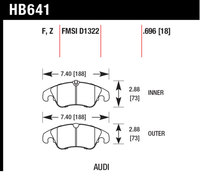 Hawk Brake Pad - HPS - HB641F.696