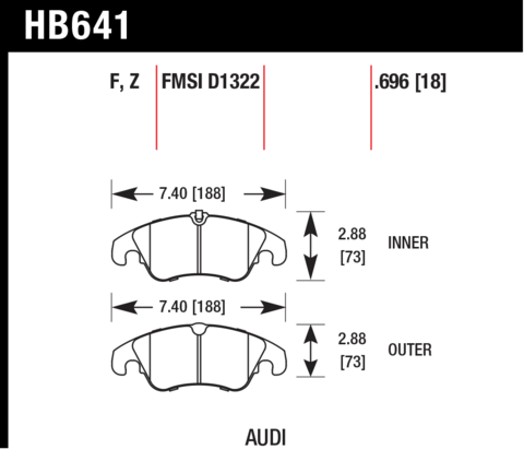 Hawk Brake Pad - HPS 5.0 - HB641B.696