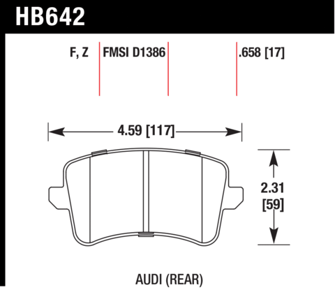 Hawk Brake Pad - HP Plus - HB642N.658