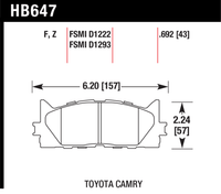 Hawk Brake Pad - HPS 5.0 - HB647B.692