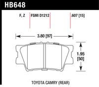 Hawk Brake Pad - Performance Ceramic - HB648Z.607