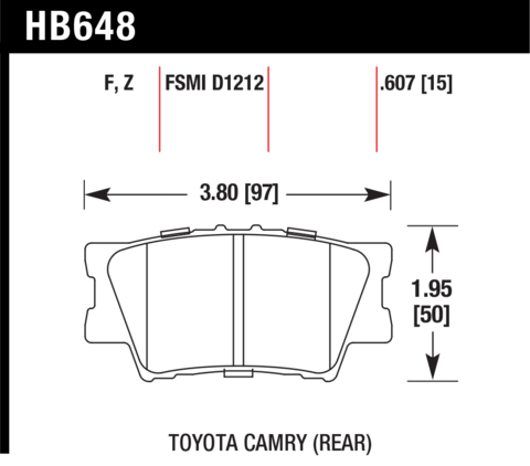 Hawk Brake Pad - HPS 5.0 - HB648B.607