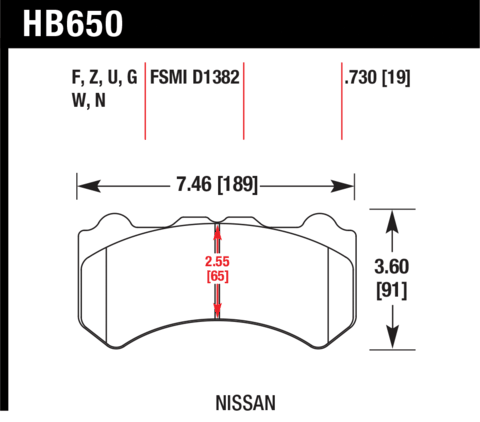 Hawk Brake Pad - HPS - HB650F.730