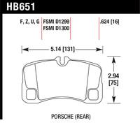 Hawk Brake Pad - ER-1 - HB651D.624