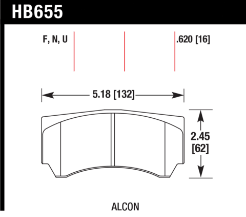 Hawk Brake Pad - HPS 5.0 - HB655B.620