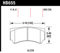Hawk Brake Pad - HPS 5.0 - HB655B.620