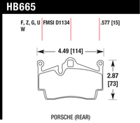 Hawk Brake Pad - HPS 5.0 - HB665B.577