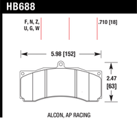 Hawk Brake Pad - HPS - HB688F.710