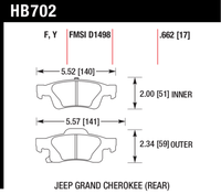 Hawk Brake Pad - Performance Ceramic - HB702Z.662