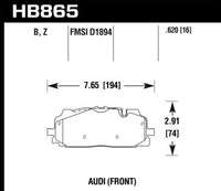 Hawk Brake Pad - HPS 5.0 - HB865B.620