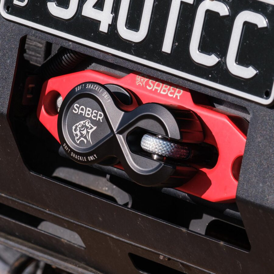 Saber 7075 Alloy Winch Shackle Pro - Black - SBR-AWSPROCBLK