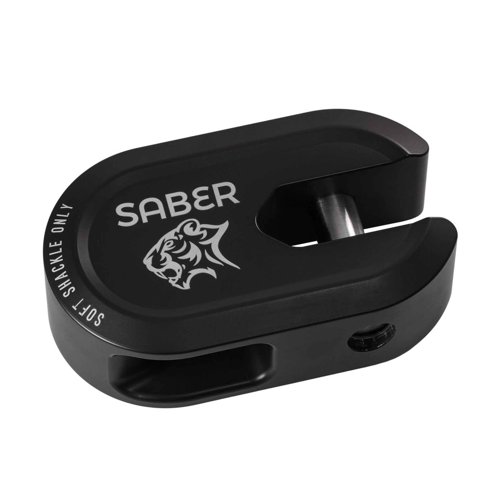 Saber 7075 Alloy Winch Shackle Short - Cerakote Black - SBR-AWSSCBLK