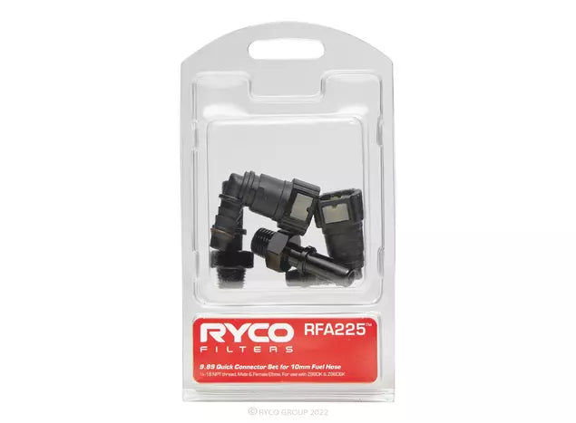 Fuel Water Separator, Universal - 9.89 quick connector set - RFA225