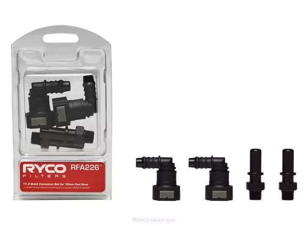 Fuel Water Separator, 11.8 Quick Connector Set - Twin Pack - RFA226