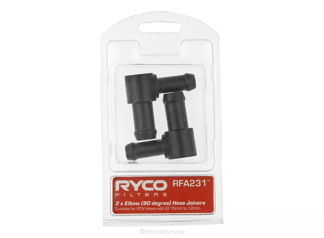 Catch Can, Accessory 90 Degrees Hose Joiner 12mm to 16mm - Can be used with any Catchcan - RFA231