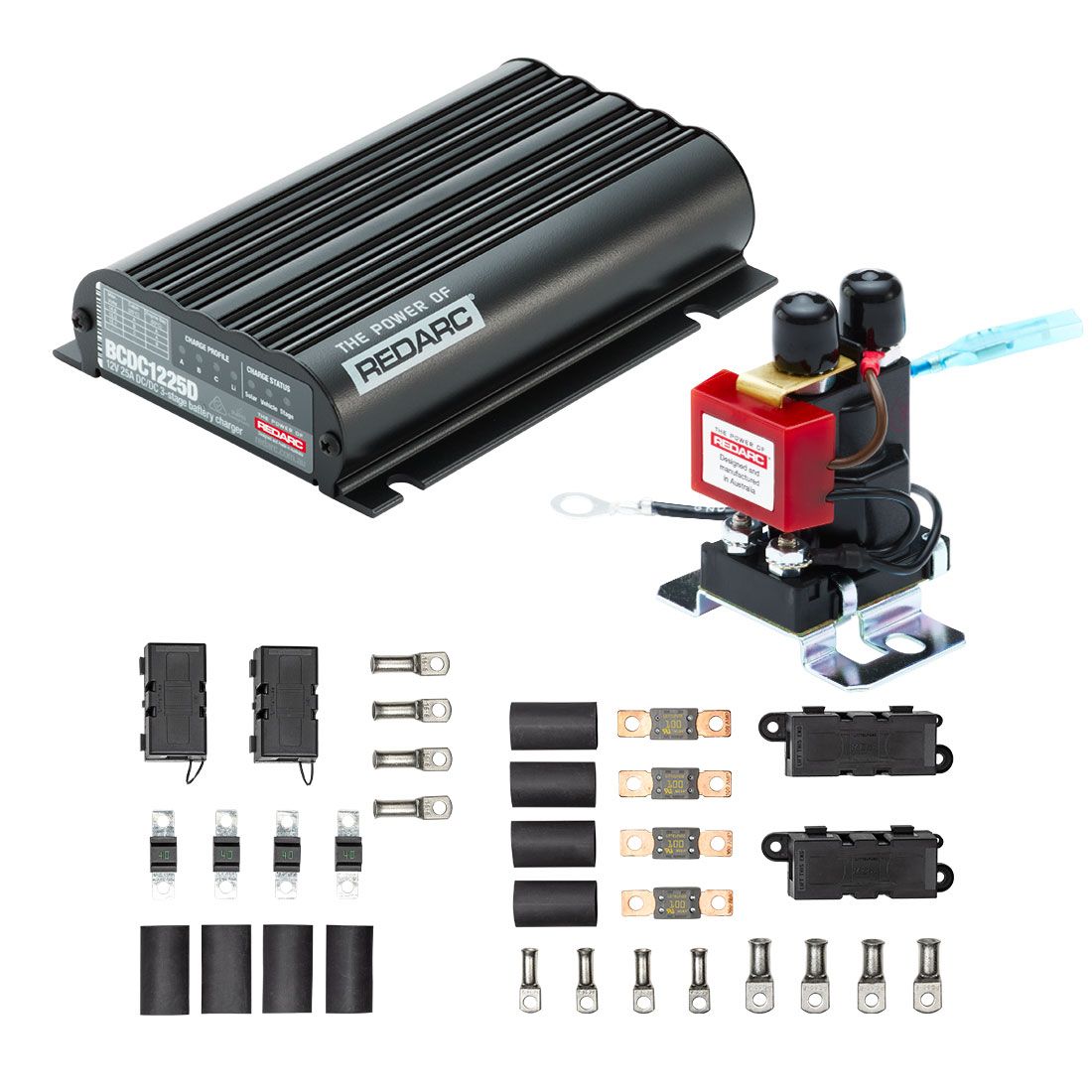 25A Jump-Start DC Battery Charging Kit - Jumpstartbatkit25